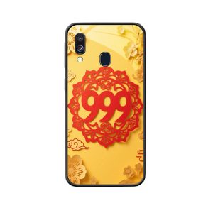 Vrolijk Knipwerk: Engelgetallen 999 op Galaxy A40 Hoesje