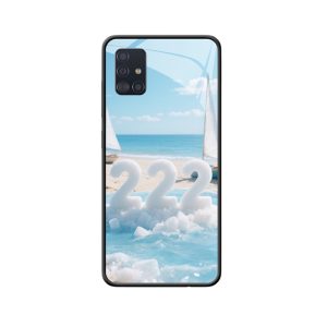 Zomerse Sereniteit: Engelgetallen 222 op Galaxy A51 Hoesje