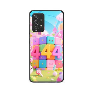 Digitale speeltuin: Galaxy A52s 5G Hoesje met Engelgetallen 444 pixel avontuur