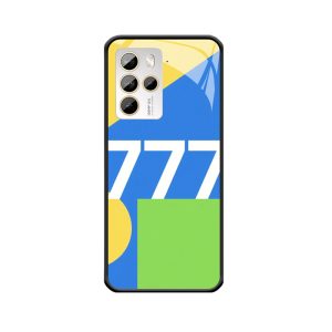 Moderne Vitaliteit: HTC U23 Pro Hoesje met Engelgetallen 777 in Levendige Kleuren