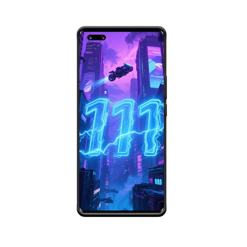 Toekomstig avontuur: Honor Magic3 Hoesje met Engelgetallen 111, reis van elektrisch neonlicht - Afbeelding 2