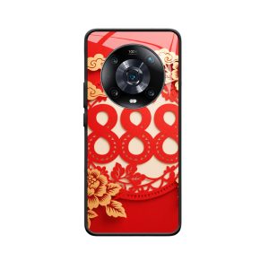 Traditie & geluk: Honor Magic4 Pro Hoesje met Engelgetallen 888