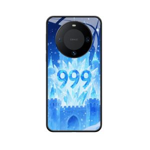 Betoverende Sneeuwpracht: Huawei Mate 60 Hoesje met Engelgetallen 999 in IJskoud Paleis