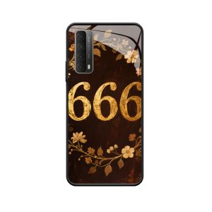 Vintage Elegantie: Huawei P Smart (2021) Hoesje met Engelgetallen 666