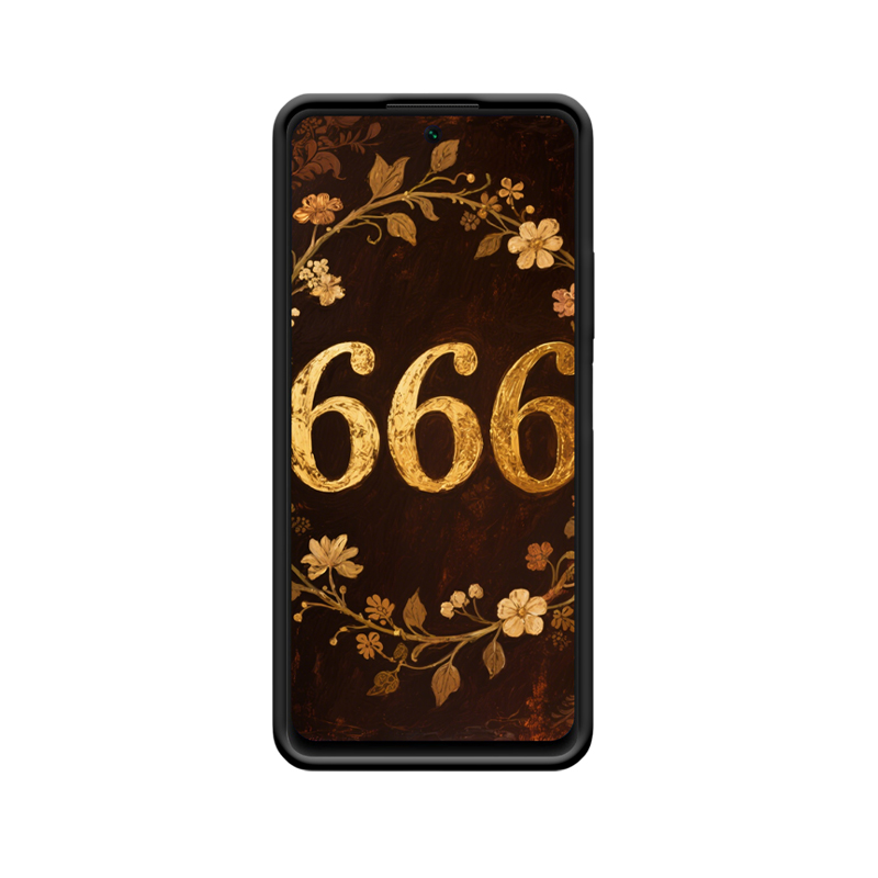 Vintage Elegantie: Huawei P Smart (2021) Hoesje met Engelgetallen 666 - Afbeelding 2