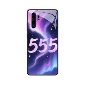 Kosmische Betovering: Huawei P30 Pro Hoesje met Engelgetallen 555