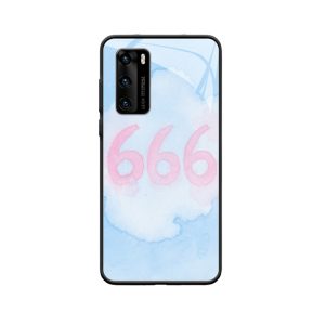 Zachte Zoetheid: Huawei P40 Hoesje met Engelgetallen 666