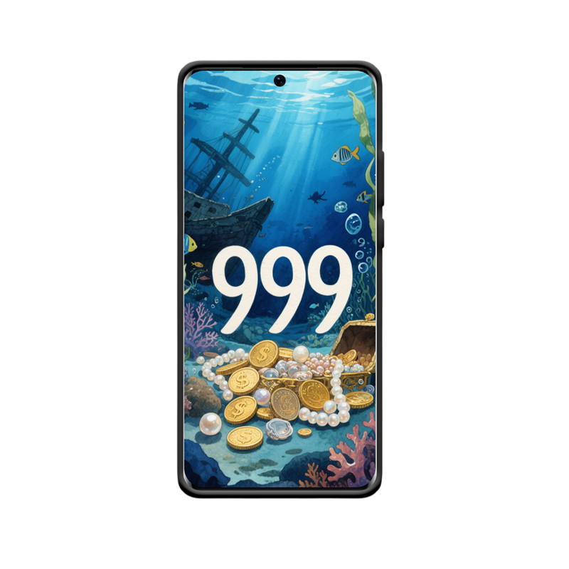 Diepzeeschat: Huawei P50 Pro Hoesje met Engelgetallen 999 - Afbeelding 2