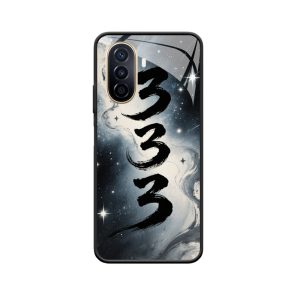 Engelgetallen 333: Het Huawei Nova Y71 Hoesje Geïnspireerd door het Universum en Inktkunst