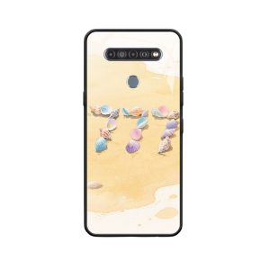 LG K51s Hoesje en de engelgetallen 777 op het strand