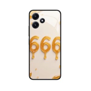 Redmi 12 Hoesje met Engelgetallen 666 - Vloeiende Honingzoetheid