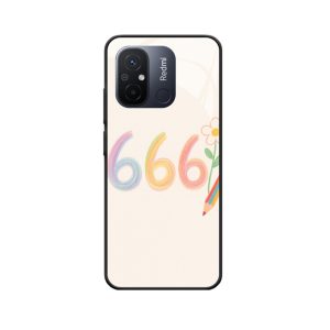 Redmi 12C Hoesje met Engelgetallen 666 - Regenboogachtige Verwondering