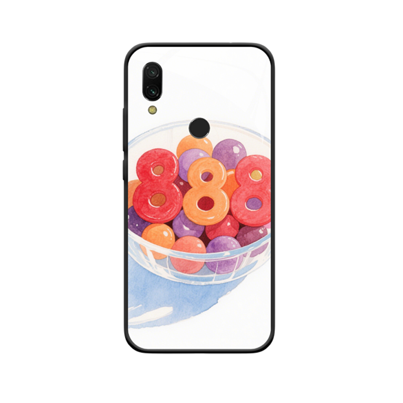 Redmi 7 Hoesje met Engelgetallen 888 - Een Zoete Ontmoeting van Kleurenpracht
