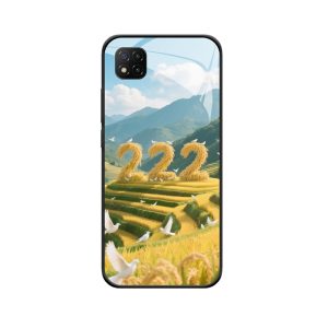 Engelgetallen 222 in een Gouden Landschap: Redmi 9C Hoesje vol Harmonie en Leven