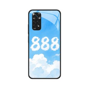 Redmi Note 11 4G Hoesje met Engelgetallen 888 - Poëtische hemelse zegeningen