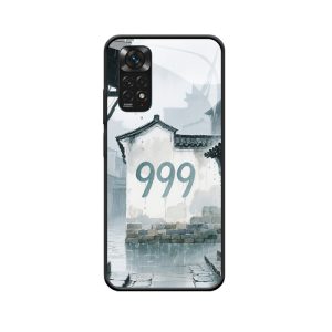 Redmi Note 11 Pro 4G Hoesje met Engelgetallen 999 - Mysteries van de regenachtige steegjes