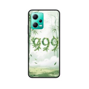 Redmi Note 12 5G Hoesje met Engelgetallen 999 - Zen in het Bamboebos