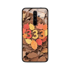 Redmi Note 8 Pro Hoesje met Engelgetallen 333 - Herfstbladeren Symfonie