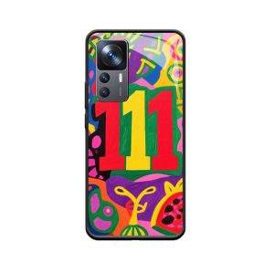 Xiaomi 12T Pro Hoesje met Engelgetallen 111: Een Kleurrijk Feest van Creativiteit