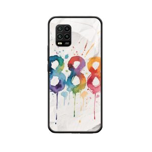 Kleurrijke Creatie: Xiaomi Mi 10 Lite Hoesje met Engelgetallen 888