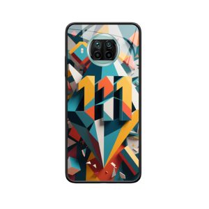 Xiaomi Mi 10T Lite Hoesje met Engelengetallen 111 - Geometrische Kosmische Kunst