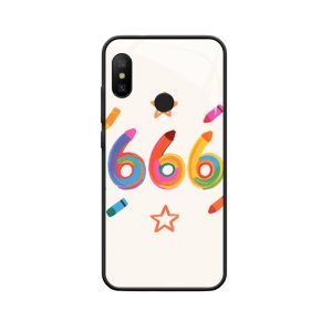 Xiaomi Mi A2 Lite Hoesje met Engelengetallen 666 - Speelse Regenboog van Creatieve Vreugde