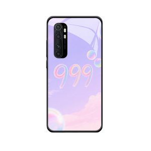 Xiaomi Mi Note 10 Lite Hoesje met Engelgetallen 999 - Zachte Pastel Dromen en Regenboog Magie