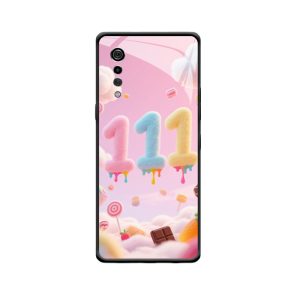 LG Velvet Hoesje en het engelgetal 111 in een droomachtige snoepwereld