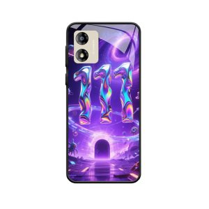 Moto E13 Hoesje mit Engelgetallen 111 - Galactische creativiteit