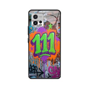 Moto G72 Hoesje: Engelgetal 111 in straatkunst