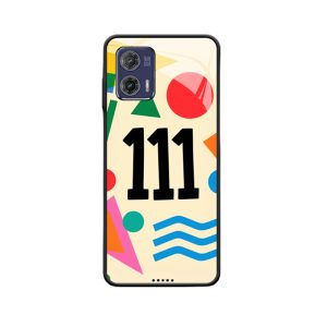 Moto G73 5G Hoesje: De kleurenfeest van Engelgetallen 111