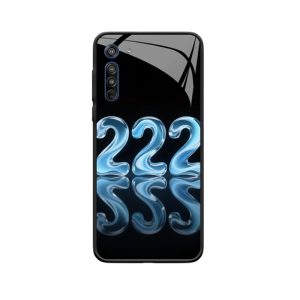 Moto G8 Hoesje: De dromerige kristallen van Engelgetallen 222