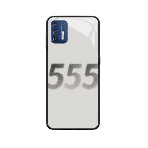 Moto G9 Plus Hoesje en Engelgetal 555 in handgetekende warmte