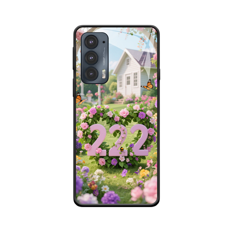 Motorola Edge 20 Hoesje en het engelgetal 222 in de bloementuin