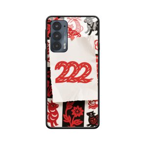 Motorola Edge Hoesje en het engelgetal 222 in de papercut kunst