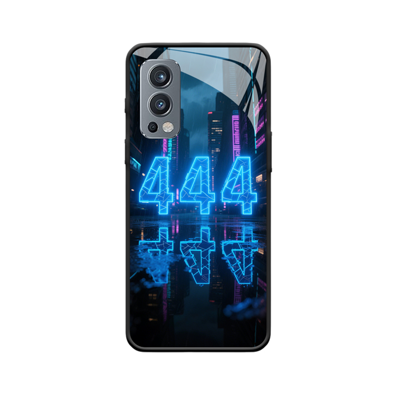 Cyberregen nacht en mystiek Engelgetallen 333 van OnePlus Nord 2