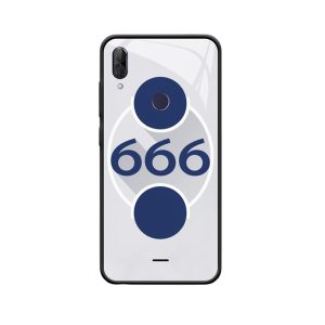 Moderne minimalistische engelencijfer 666, WIKO VIEW 2 PLUS hoesje