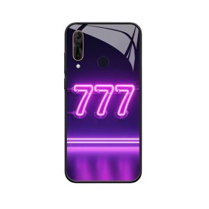 Cyber mysterieuze neon Engelgetallen 777 WIKO VIEW 3 hoesje