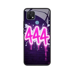 Engelgetal 444 en OPPO A15 hoesje coole straatkunst met persoonlijkheid
