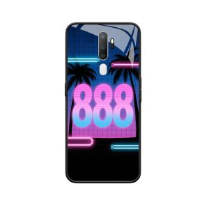Retro neon en engelgetal 888 van OPPO A5