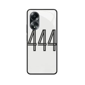 Moderne minimalistische OPPO A58 Hoesje met engelennummer 444