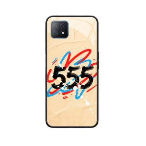Creatieve energie OPPO A73 5G hoesje met engelgetal 555