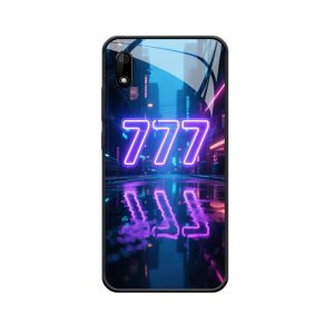 Cyberdroom met engelgetal 777 WIKO JERRY4 hoesje straalt neonlicht