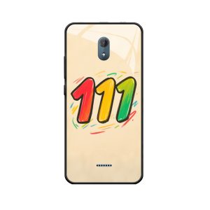 Levendige engelgetal 111 WIKO SUNNY3 PLUS hoesje toont creatieve kleuren