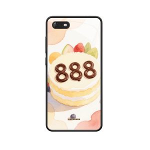 Zoete taart met engelgetal 888 WIKO TOMMY3 PLUS hoesje toont smaak