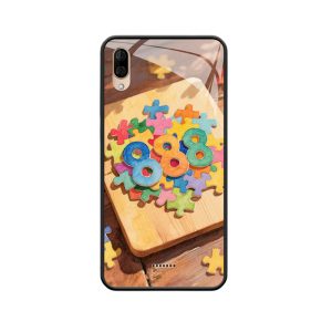 Puzzelplezier met engelgetal 888 WIKO Y80 hoesje straalt creativiteit uit