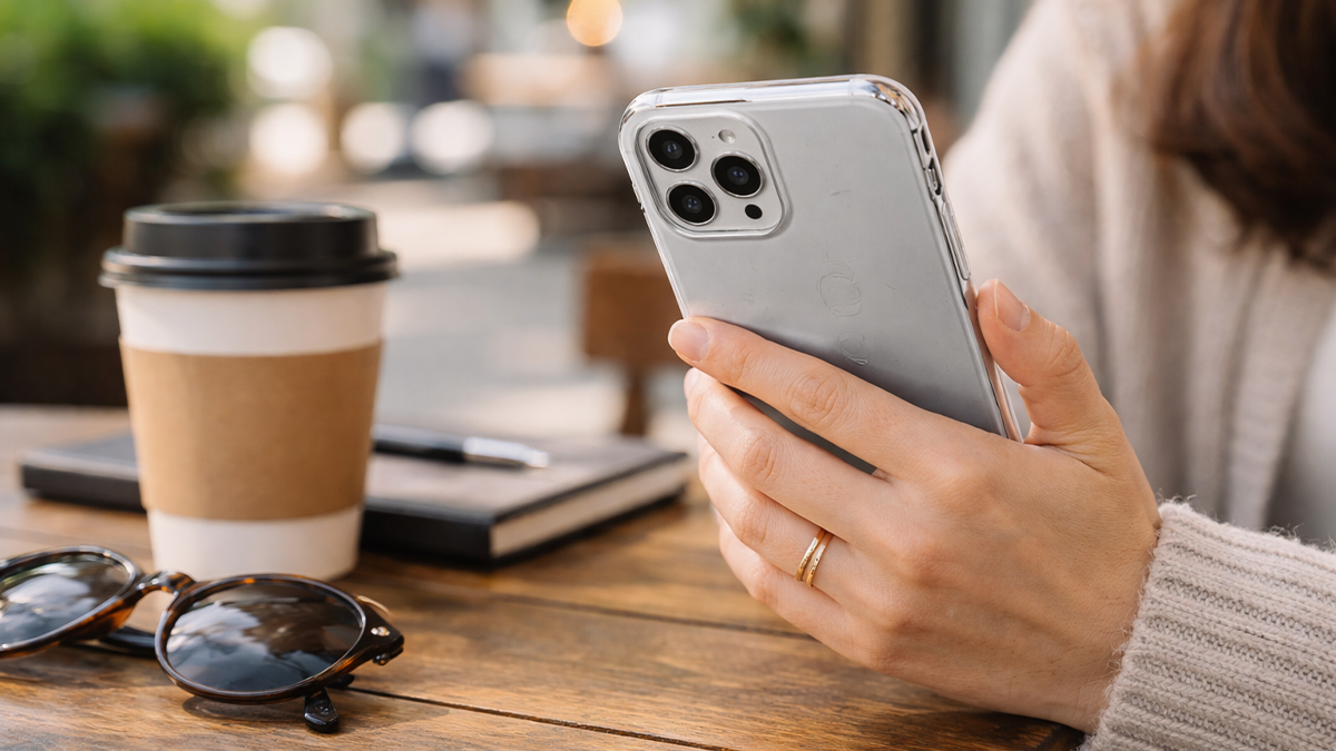 Telefoonhoesje in dagelijks gebruik